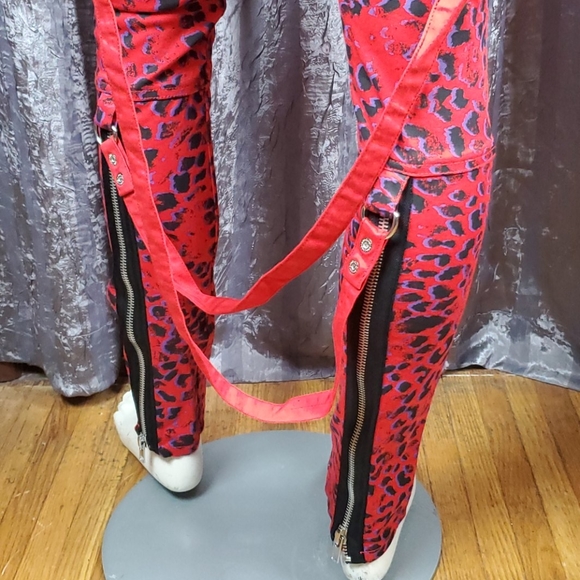 NOS Lip Service Leopard Riot Sound Jeans Bondage - Picture 7 of 9